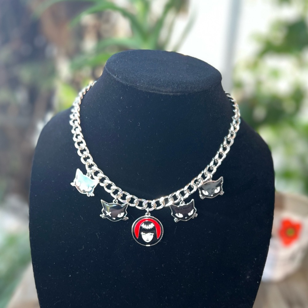 Emily Strange necklace kitty posse